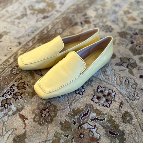 Franco Sarto Women’s Avery 2 Loafers Light Yellow Raffia Size 9.5 Square Toe - Picture 6 of 15